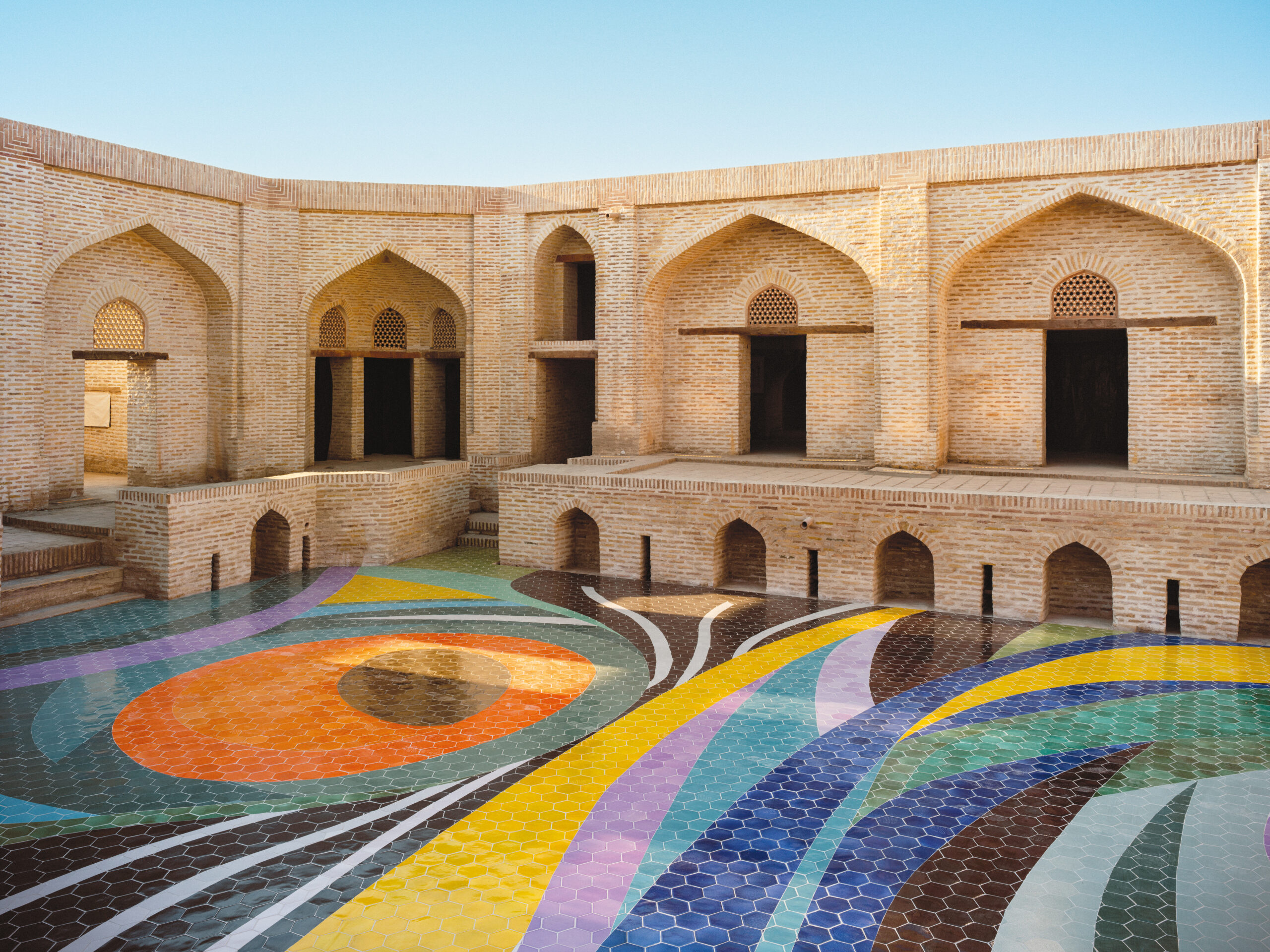 Marina Perez Simão Untitled, 2024–25, installation view, Bukhara Biennial, 2025. Photo: Felix Odell, courtesy of the Uzbekistan Art and Culture Development Foundation